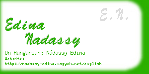 edina nadassy business card